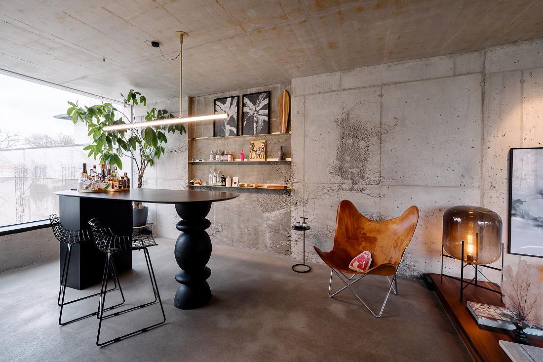 60er Jahre trifft Beton + Glas