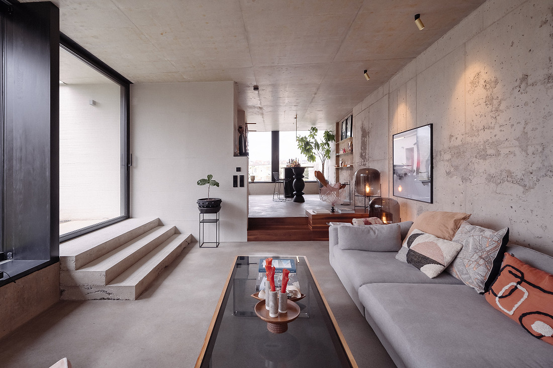 60er Jahre trifft Beton + Glas